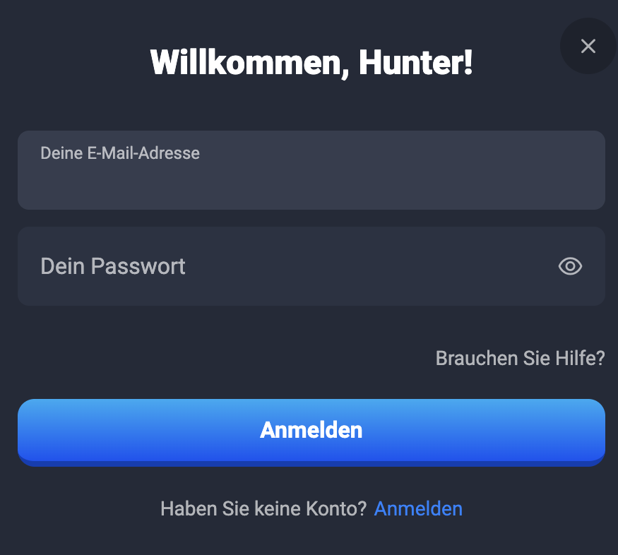 Luckyhunter casino login
