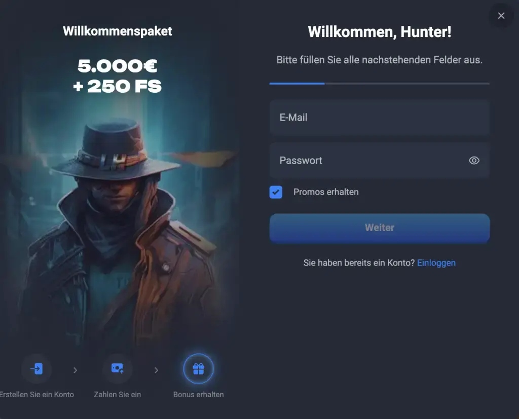 Lucky hunter casino login